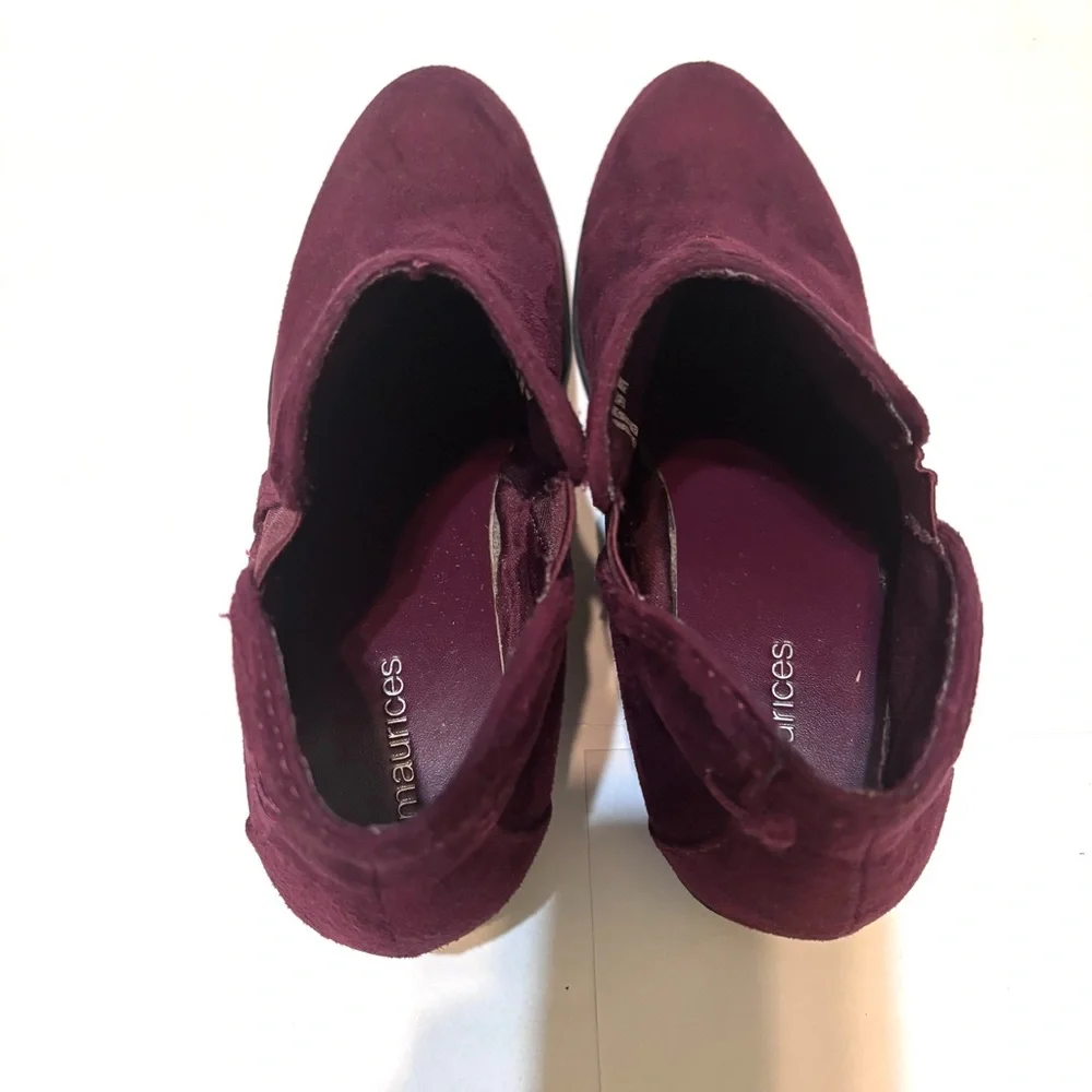 Maurices Women's Burgundy Ankle Boots